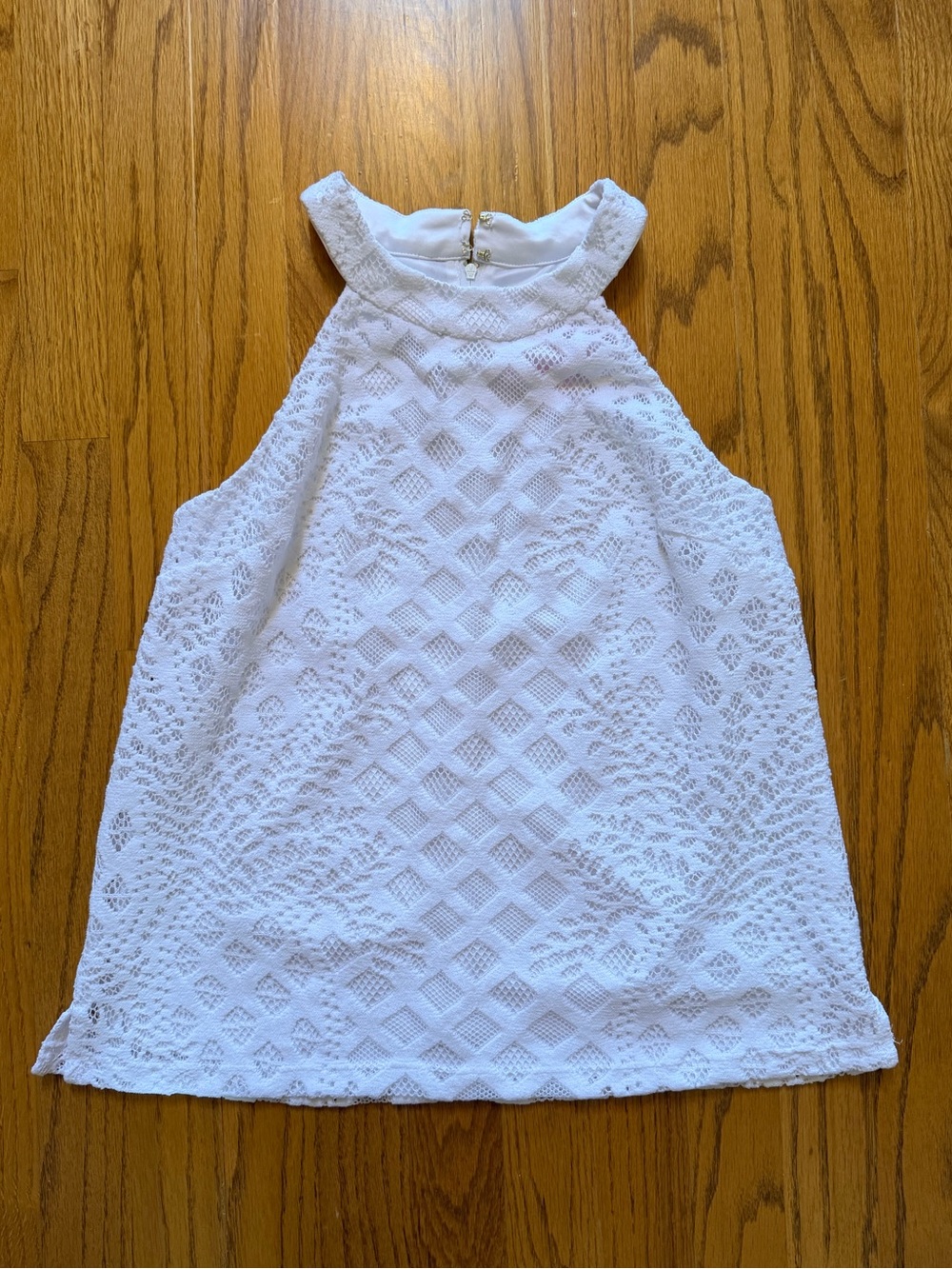 Lilly Pulitzer Rayanne White Lace Halter Top XS